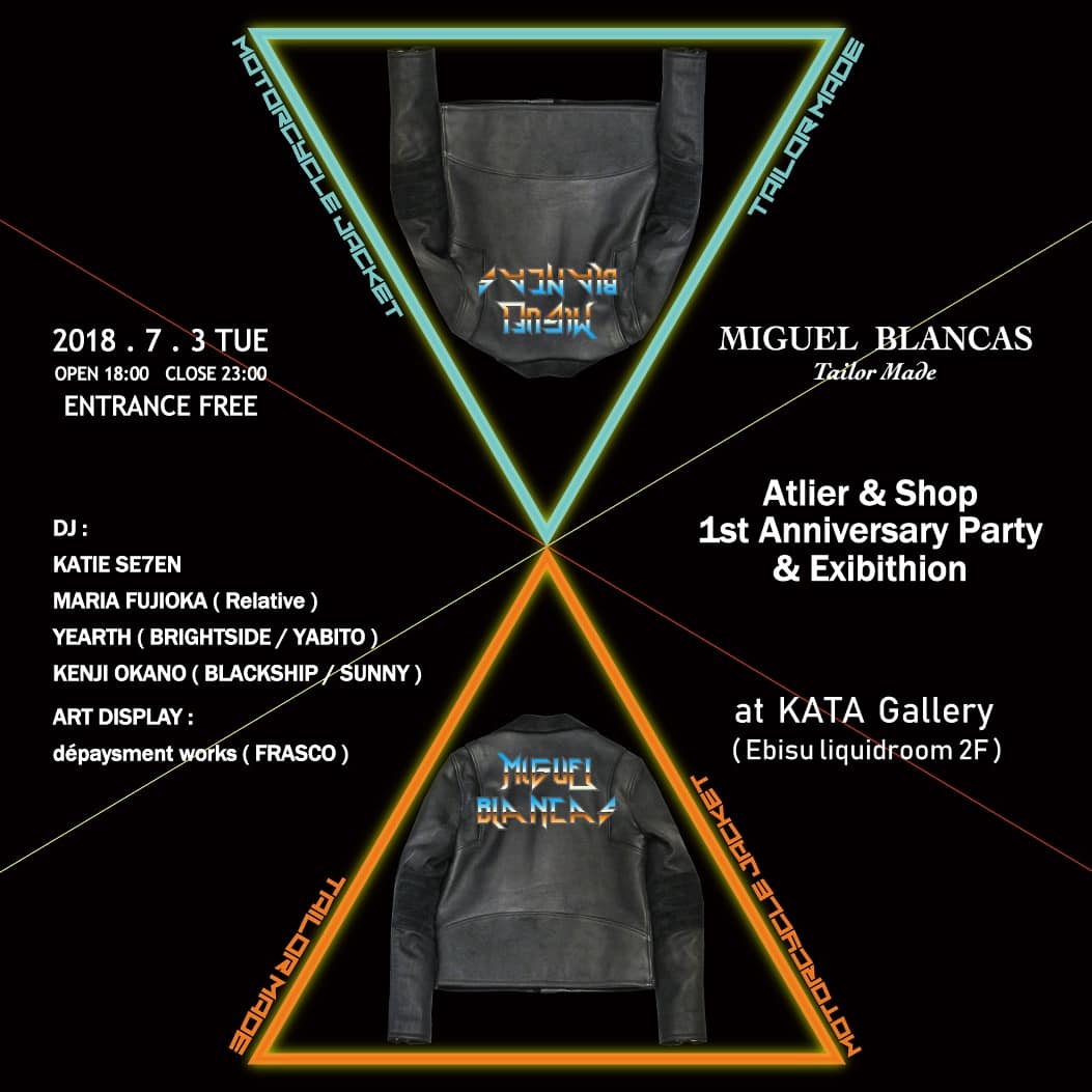 MIGUEL BLANCAS<br />Tailor Made<br />Atelier & Shop<br />1st Anniversary Party & Exhibition