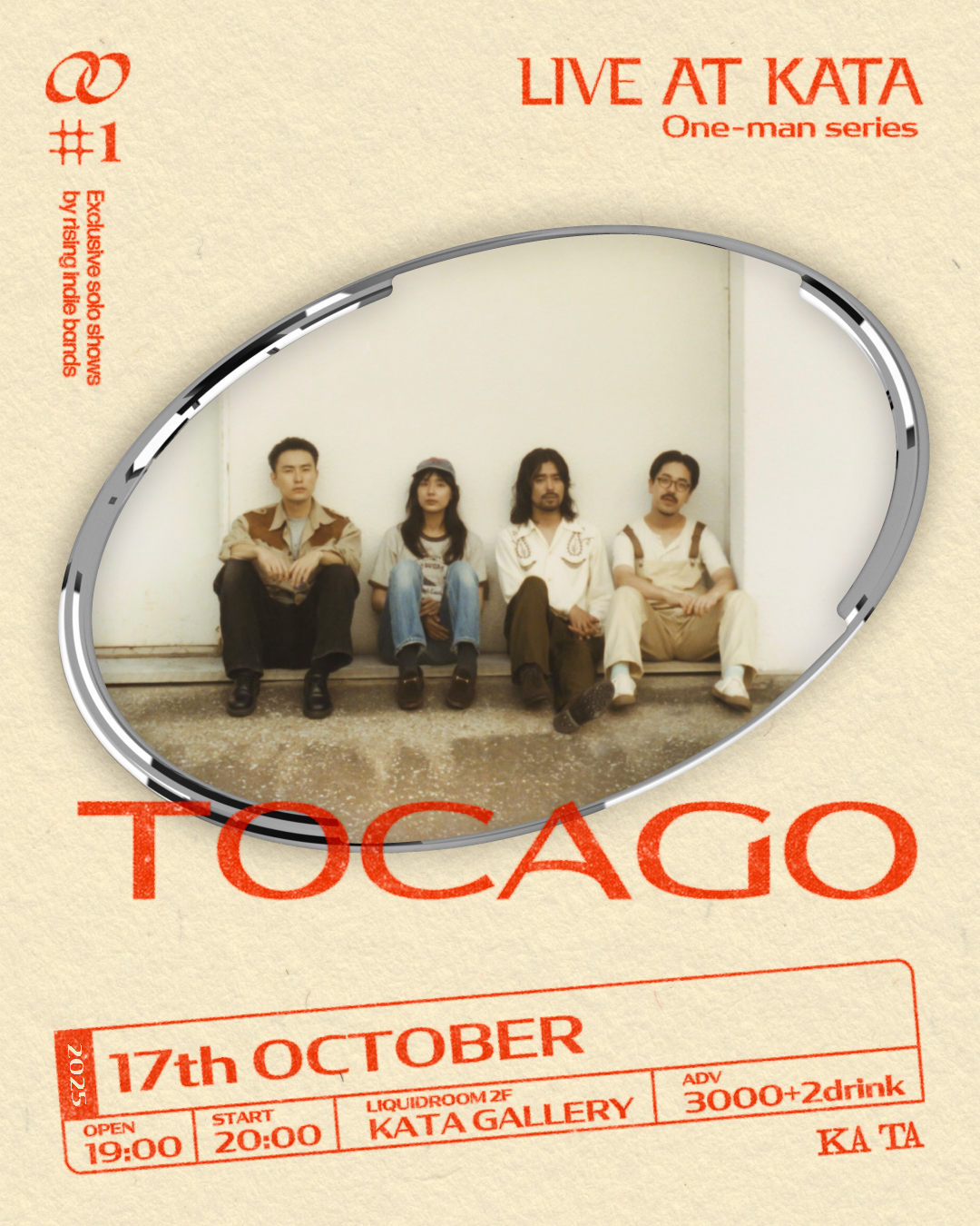 LIVE AT KATA  One-man Series 「Tocago」