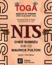 TOGA x NTS Launch Party　TimeOut Café & Diner + POP UP at KATA